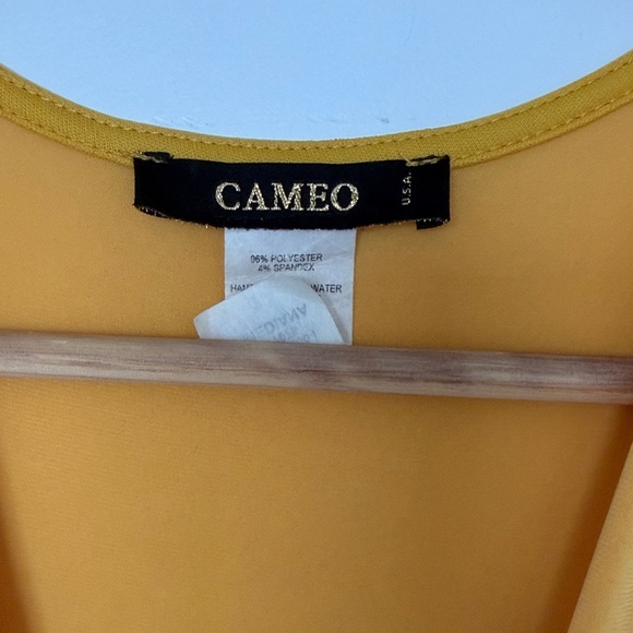 Cameo Mustard Yellow Maxi Dress with slit - Picture 3 of 4